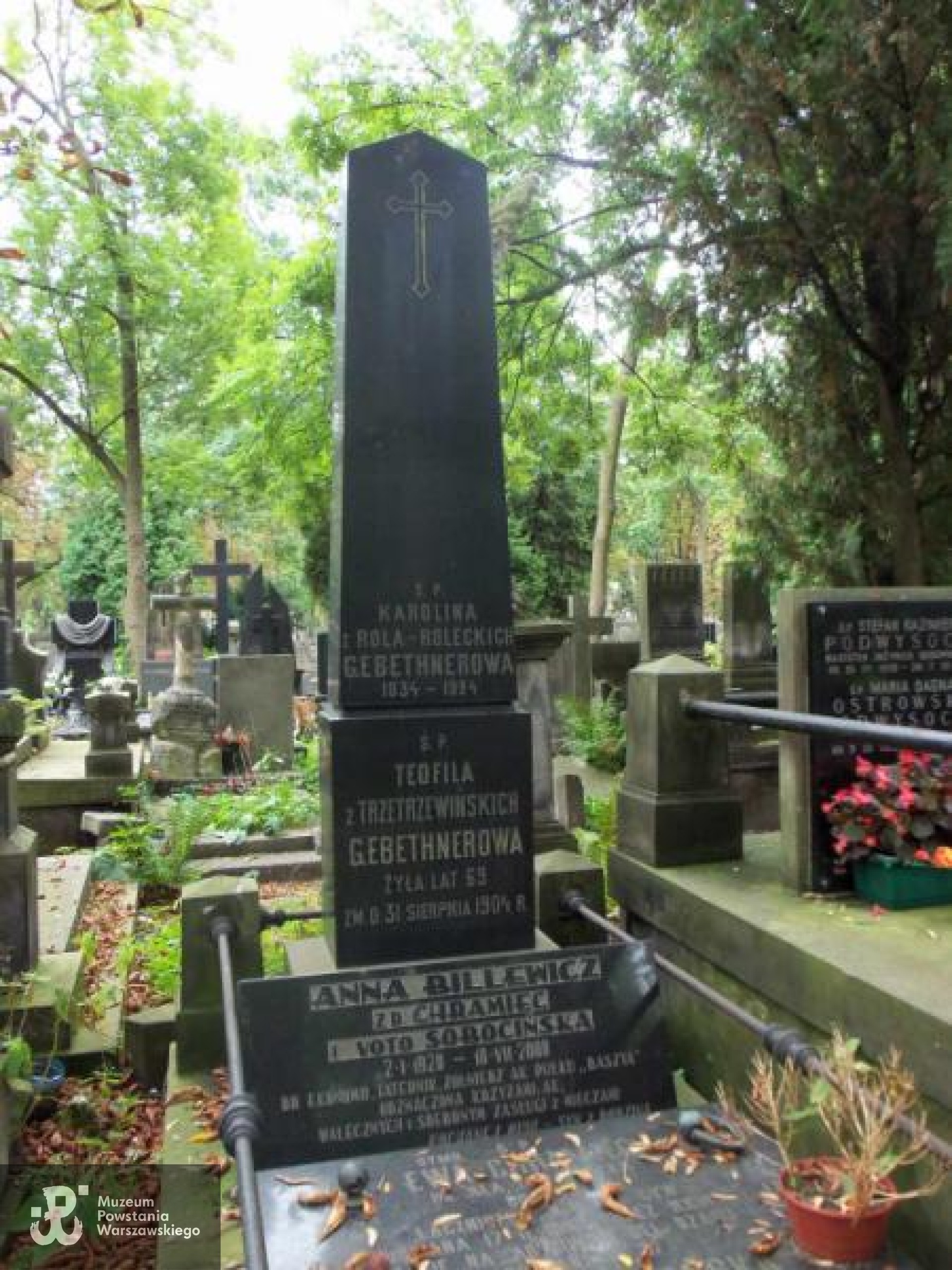 Źródło: https://cmentarze.um.warszawa.pl/pomnik.aspx?pom_id=14262 [dostęp: 26.05.2025].