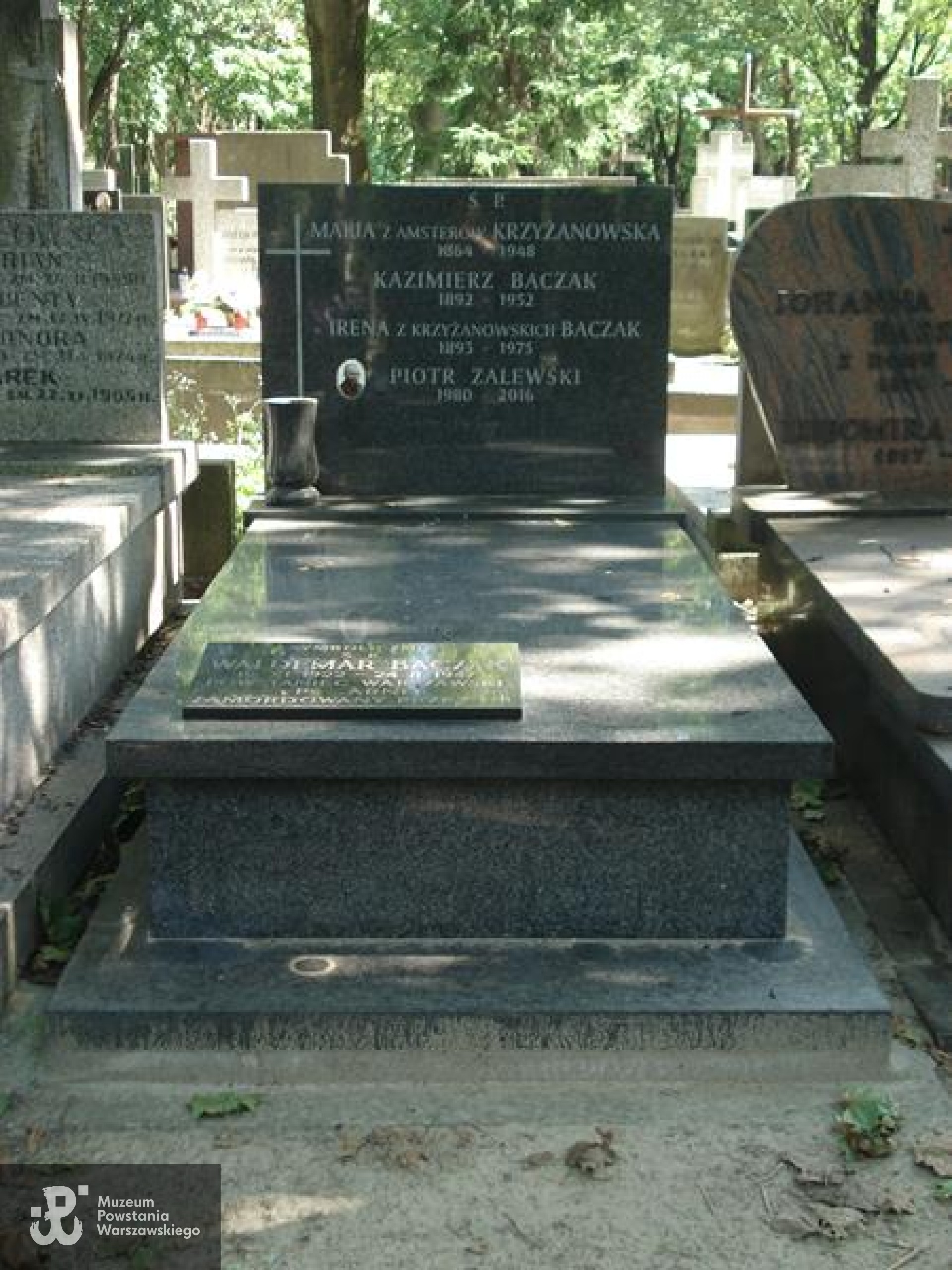 Grób symboliczny na Starych Powązkach w Warszawie. Źródło: https://cmentarze.um.warszawa.pl/pomnik.aspx?pom_id=47124 [dostęp: 06.02.2026].