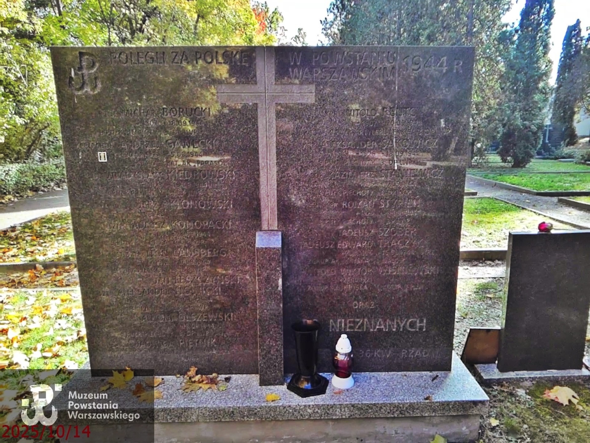 Cmentarz Powstańców Warszawy, kwatera 36, rząd 2.