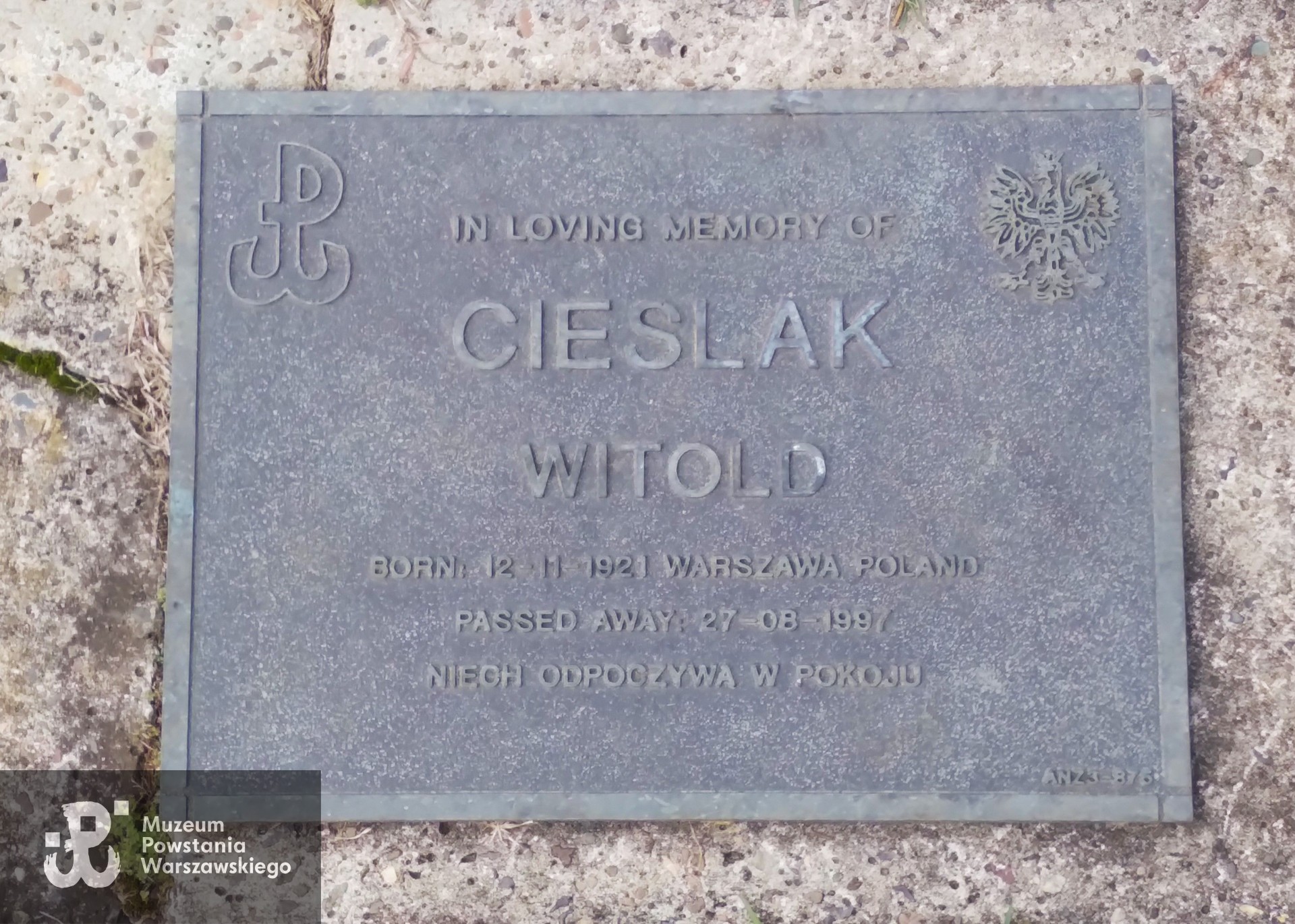 Źródło: https://www.findagrave.com/memorial/184261419/witold-cieslak [dostęp: 10.09.2025].