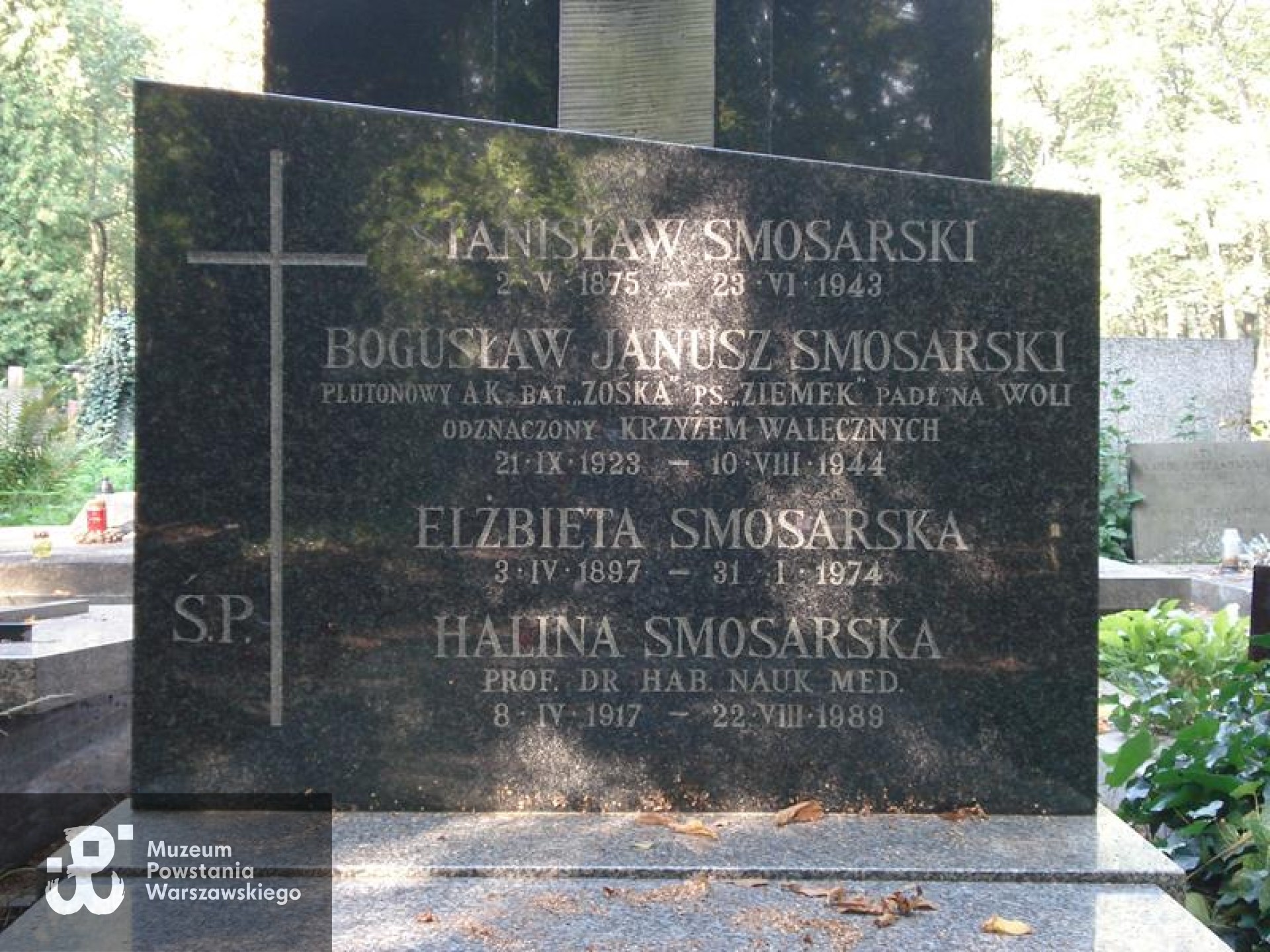 Grób na Starych Powązkach w Warszawie. Źródło: https://cmentarze.um.warszawa.pl/pomnik.aspx?pom_id=42173 [dostęp: 9.02.2026].