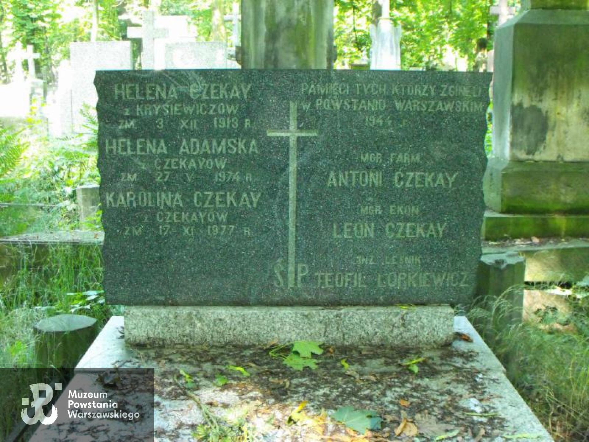 Źródło: https://cmentarze.um.warszawa.pl/pomnik.aspx?pom_id=10779 [dostęp: 9.04.2025].