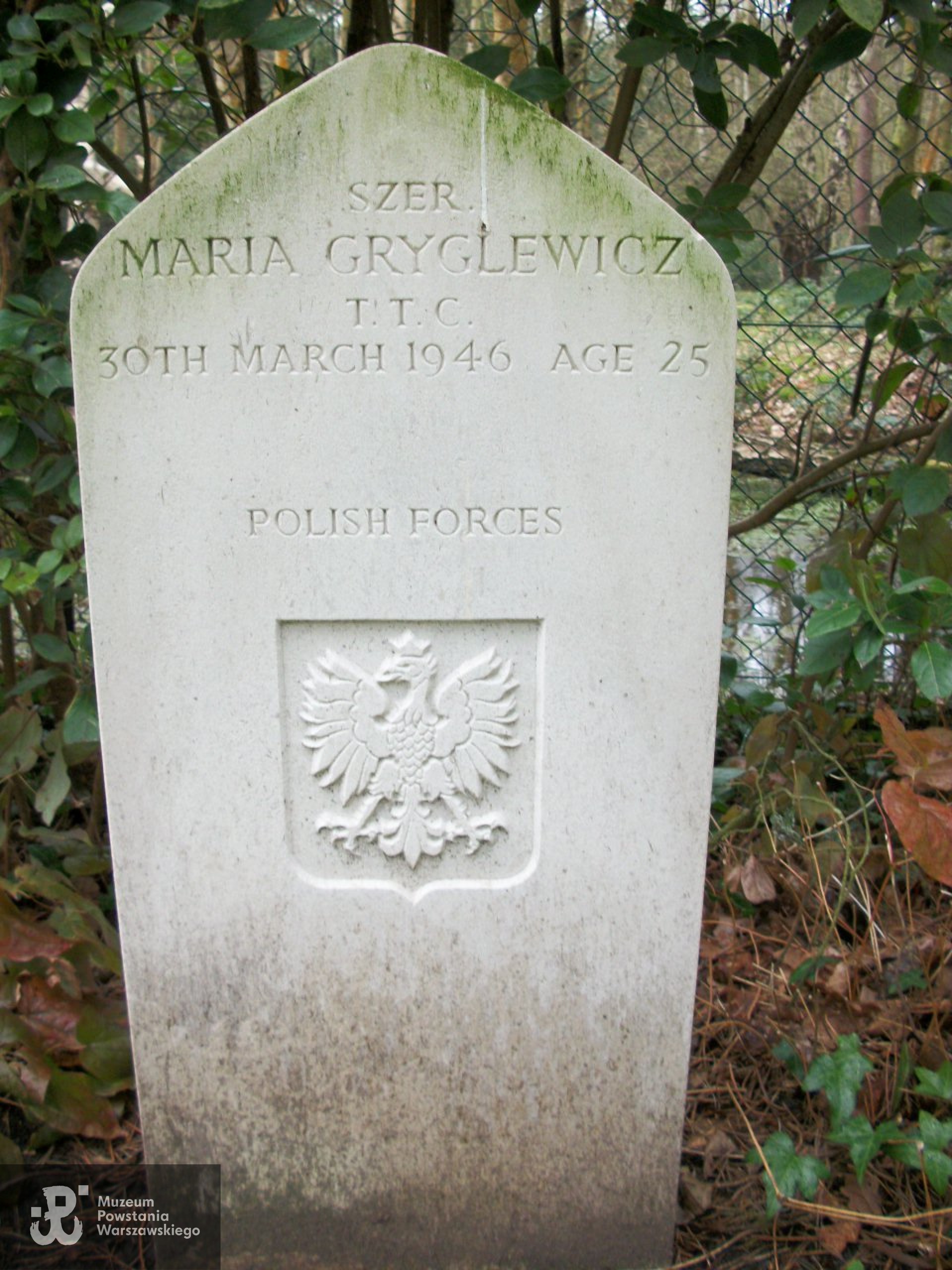 Źródło: https://pl.findagrave.com/memorial/108105540/maria-gryglewicz#view-photo=78005793 [dostęp: 7.04.2026].