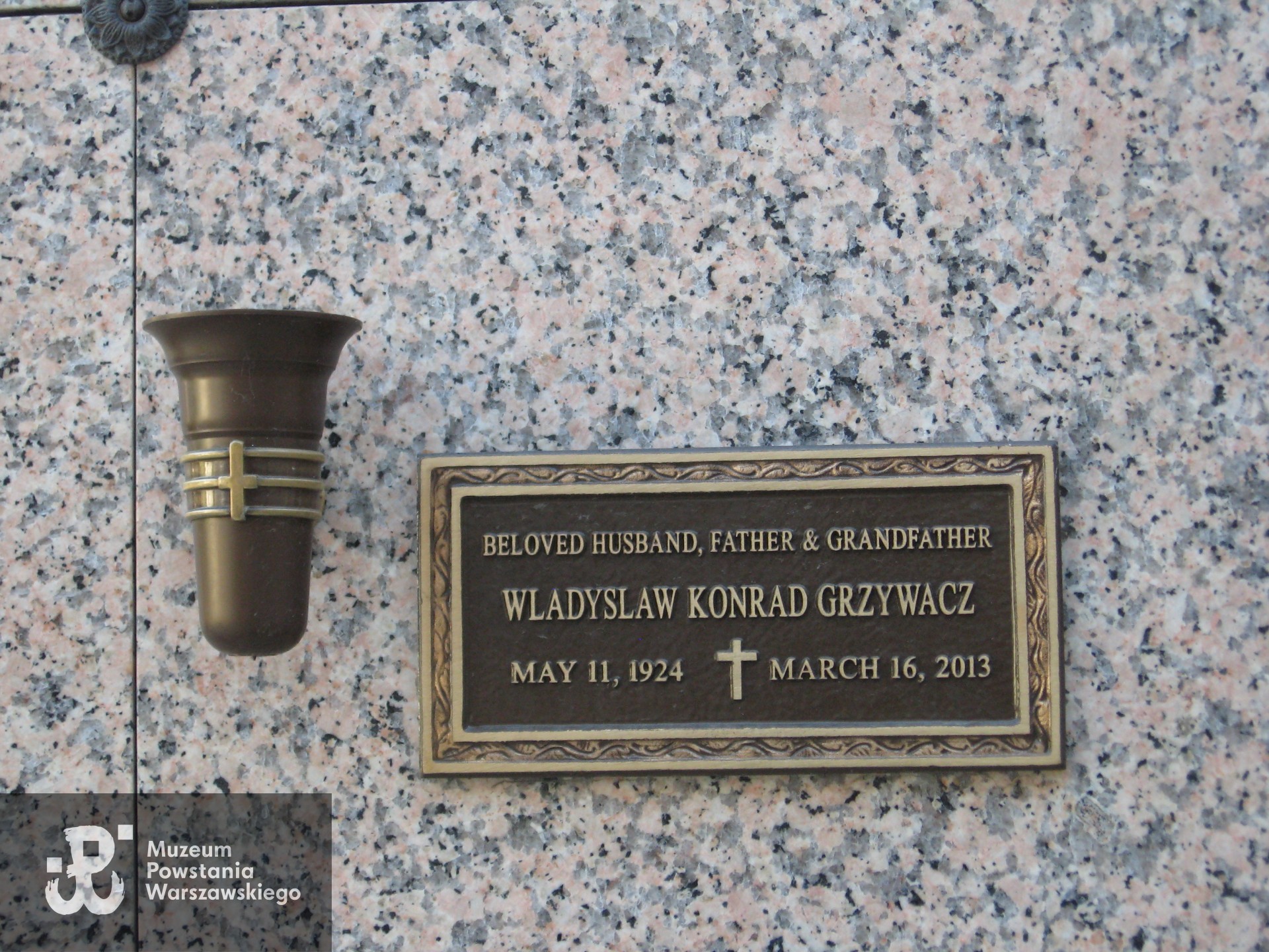 Źródło: https://pl.findagrave.com/memorial/154545744/wladyslaw-konrad-grzywacz [dostęp: 02.07.2026].