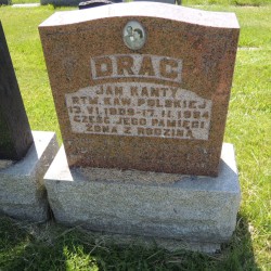 Źródło: https://www.findagrave.com/memorial/173639715/jan-drac [dostęp: 13.11.2025].