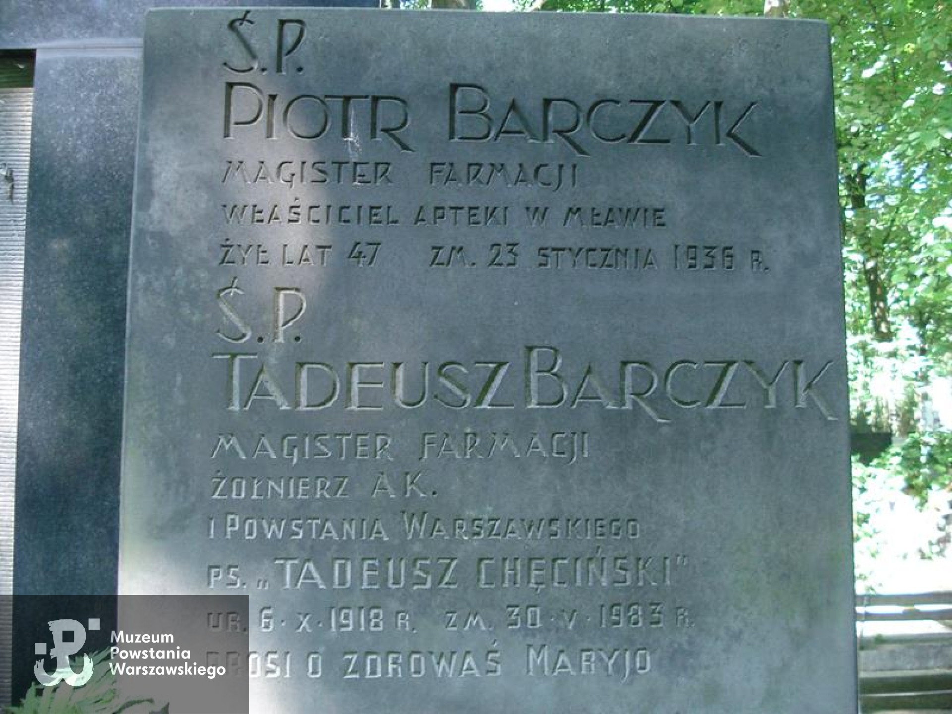 Źródło: https://cmentarze.um.warszawa.pl/pomnik.aspx?pom_id=64455 [dostęp: 12.05.2025].