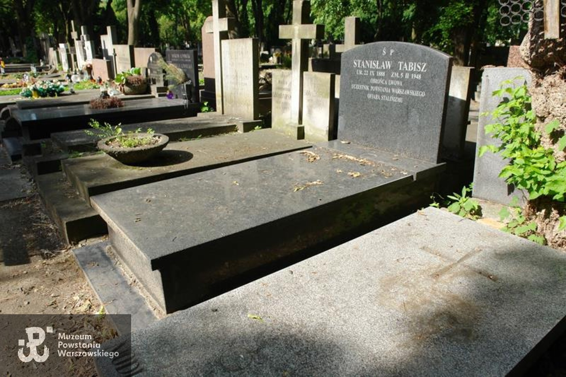 Grób na Starych Powązkach w Warszawie. Źródło: https://cmentarze.um.warszawa.pl/pomnik.aspx?pom_id=36126 [dostęp: 10.02.2026].