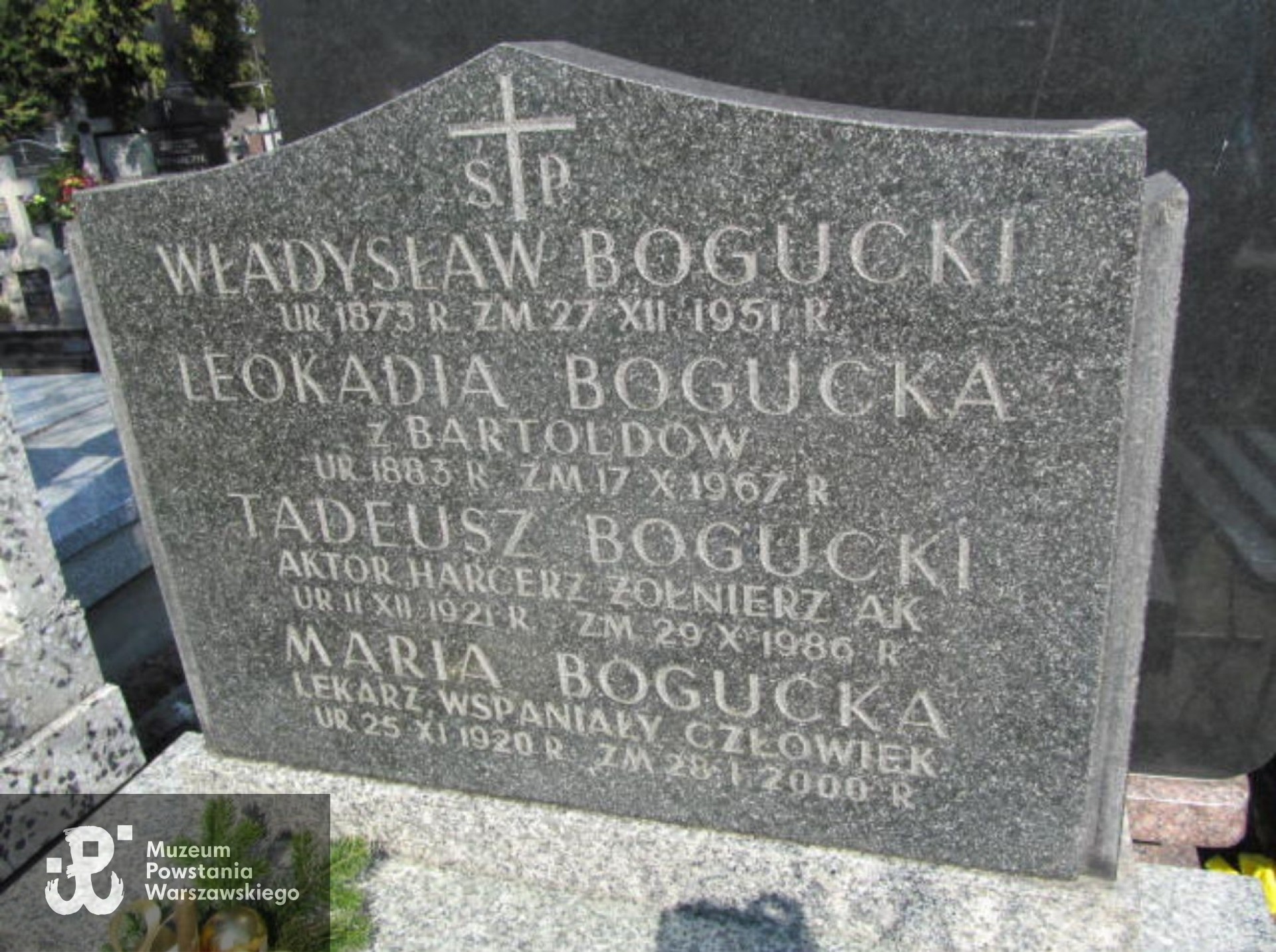 Źródło: https://grobonet.com/p/warszawaczerniakowski/8557/tadeusz-bogucki-1921-warszawa-czerniakowski [dostęp: 02.06.2025].