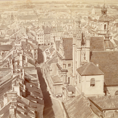 Warsaw’s panorama taken 134 cubits above the ground in 1873. Compare with Warsaw today!