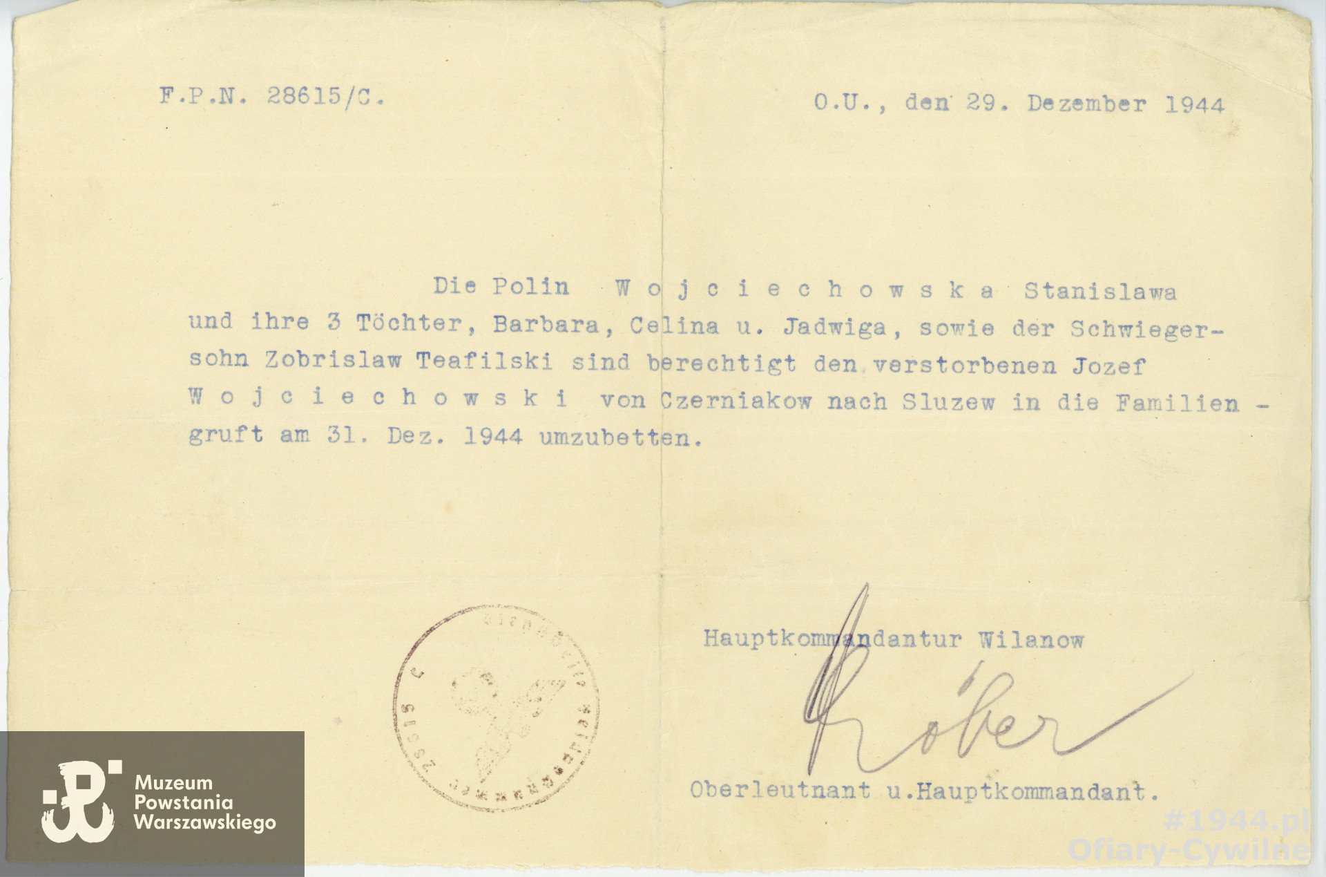 ze zbiorów Muzeum Powstania Warszawskiego nr akcesji P/5057