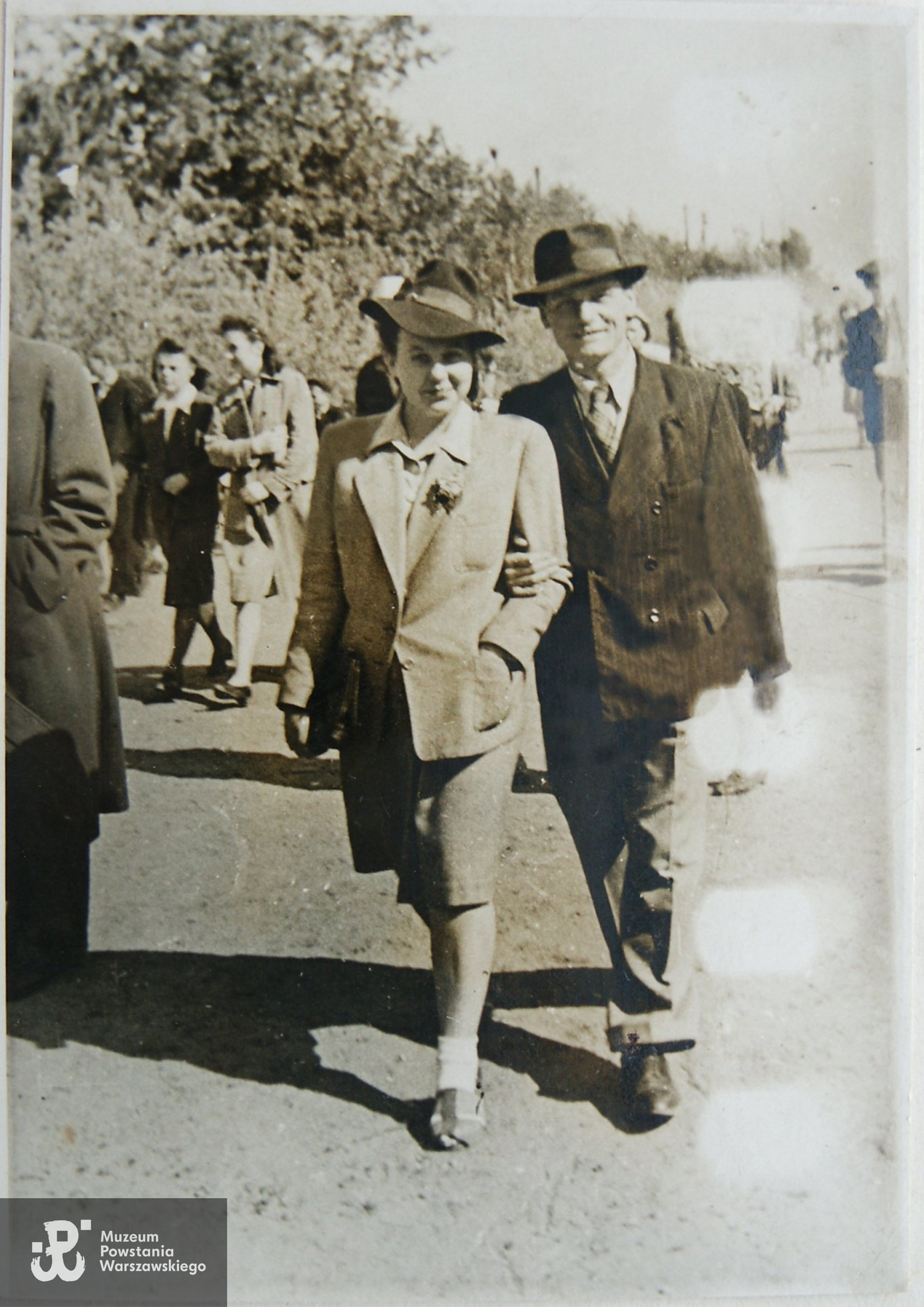 Józef Grabowski z narzeczoną, fotografię udostępnił Pan Sylweriusz Dworakowski