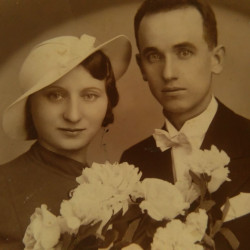 Zdjęcie ślubne Stanisława i Marii, udostępniła Pani Elżbieta Budziak-Laskowska