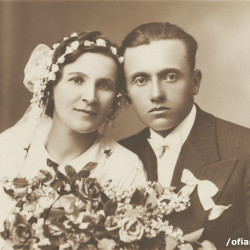Fotografia ślubna Konstantego i Lucyny Rockich, udostępnił Pan Marek Racki