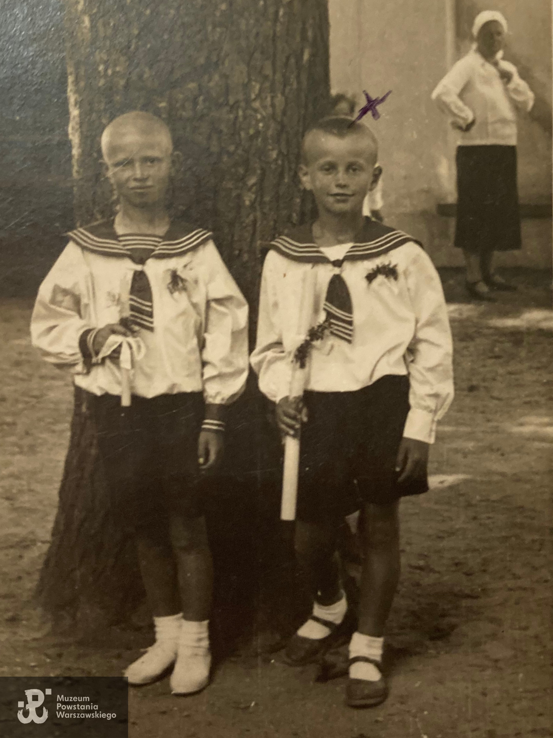 Bogdan Zubik (po prawej) wraz z kolegą, fotografię udostępniła p. Marta Zawiślak