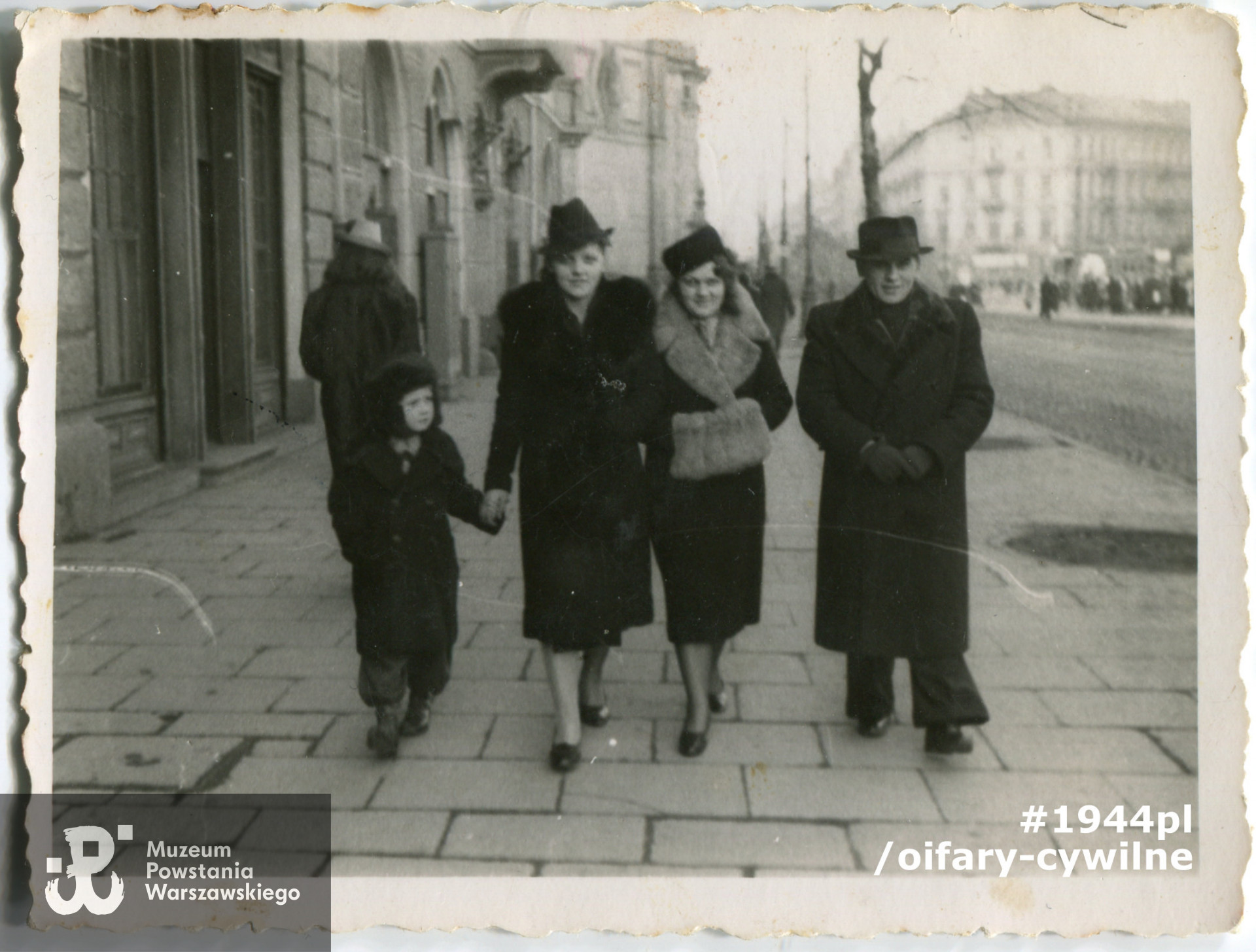 Od lewej; Andrzej Klamar, Helena Kobitowicz, Irenia Raniewicz-Grzymała (siostra Heleny), Mikołaj Kobitowicz, fotografia udostępniona przez córkę Panią Annę Rejek