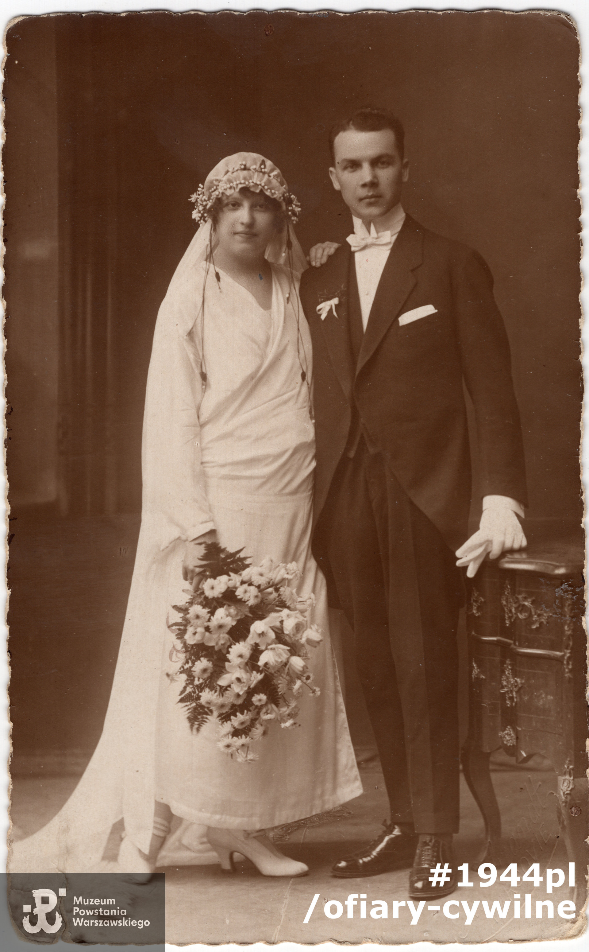 Walenty i Jadwiga Bielakowscy, fotografię udostępnił Pan Piotr Chełmiński