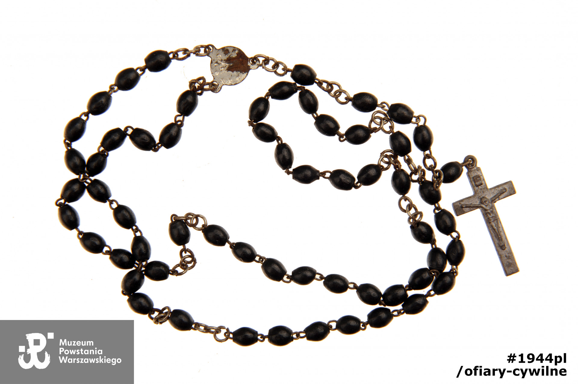 Różaniec należący do Ireny Stańczykowskiej, zbiory Muzeum Powstania Warszawskiego syg. MPW-M/2752