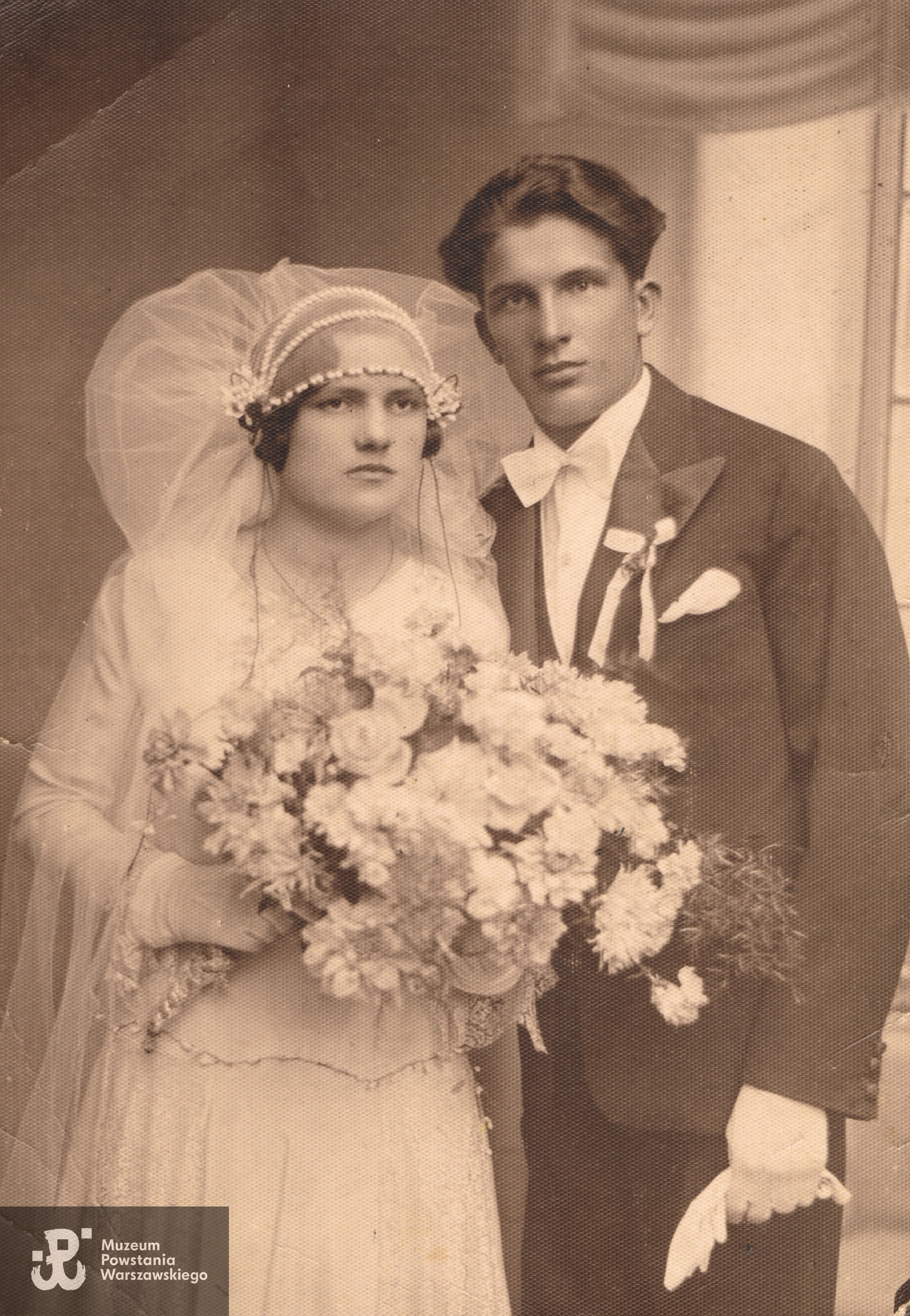 Zdjęcie ślubne wykonane w 1930 r. Wacław z żoną Kazimierą zd. Jankowską, udostępniła Pani Ewa Gniadek