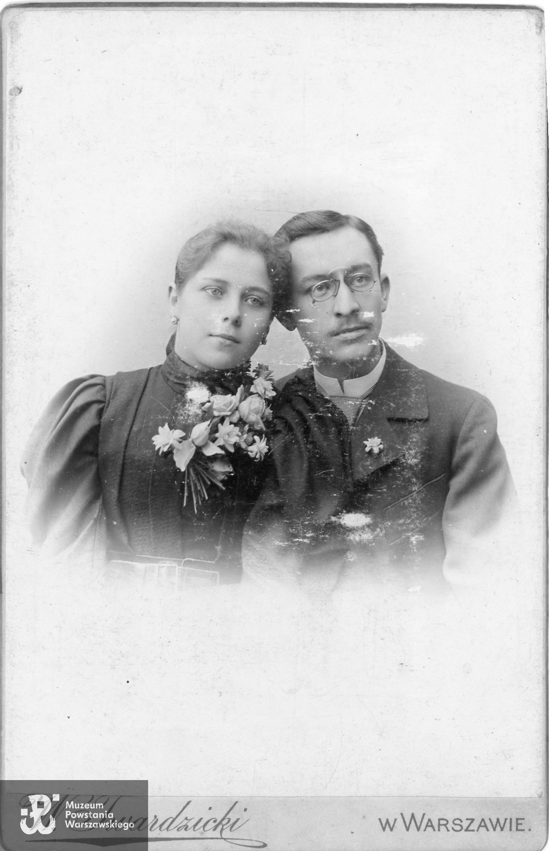 Stanisław z żoną Praksedą, fotografię udostępnił Pan Stanisław Kucharski