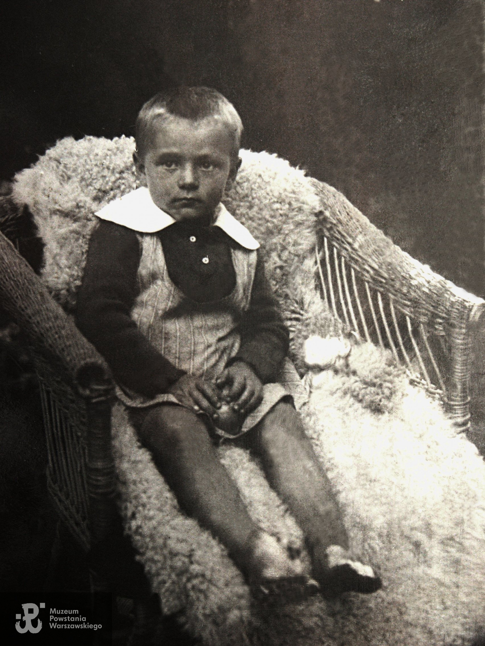 Józef Grabowski w okresie dziecięcym, fotografię udostępnił Pan Sylweriusz Dworakowski