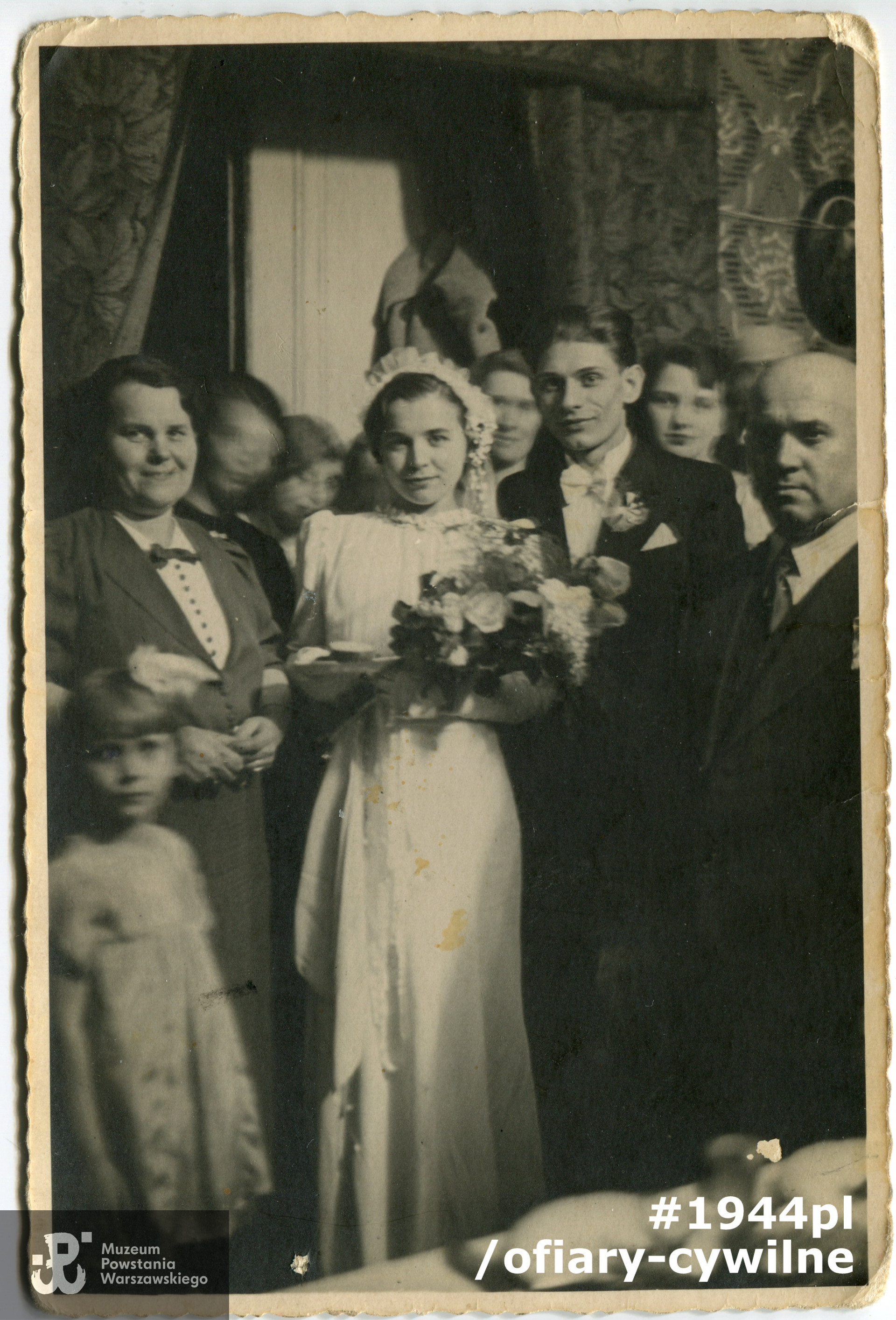 Fotografia ślubna Piotra oraz Eugenii Kołaczkowskich, 25.04.1937 r., ze zbiorów syna Pana Andrzeja Leszka Kołaczkowskiego