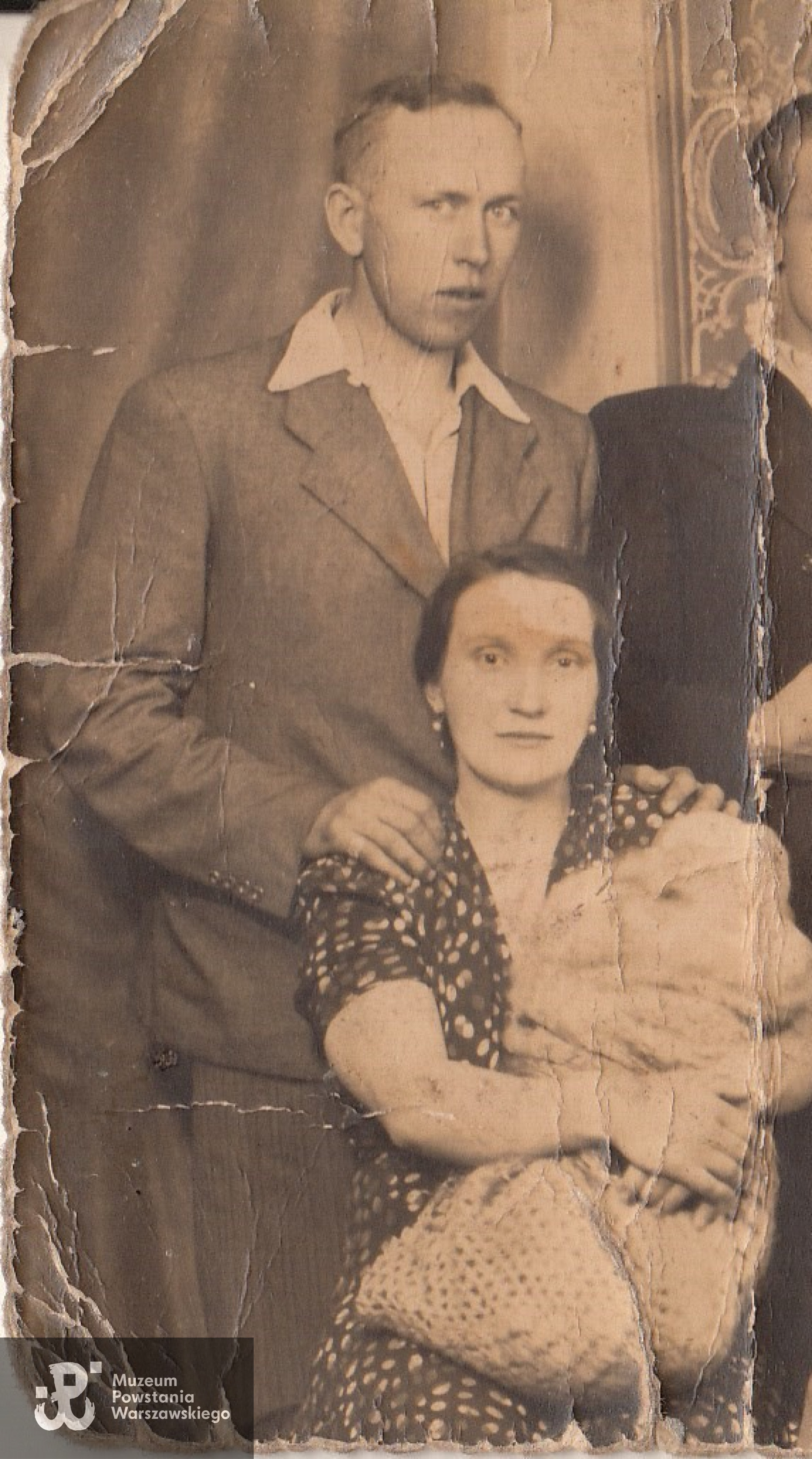 Zygmunt Spruch wraz z żoną Genowefą, fotografię udostępnił Pan Mariusz Spruch