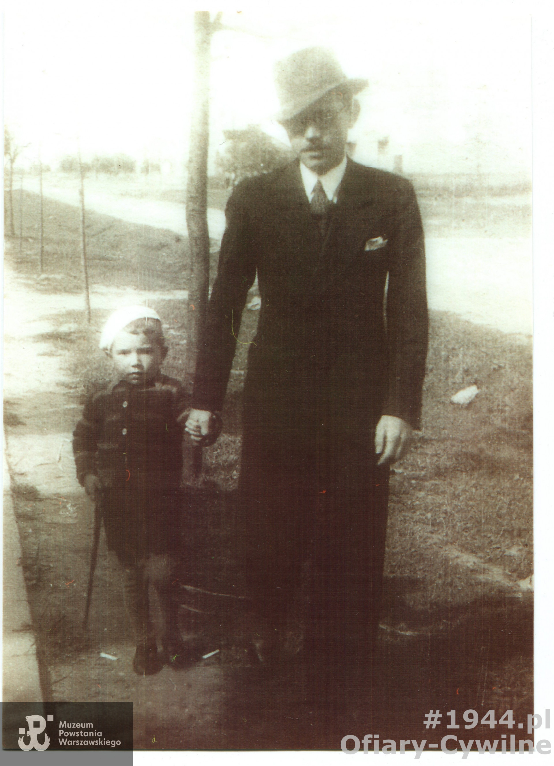 Tadeusz Ptasiński wraz z synem Andrzejem