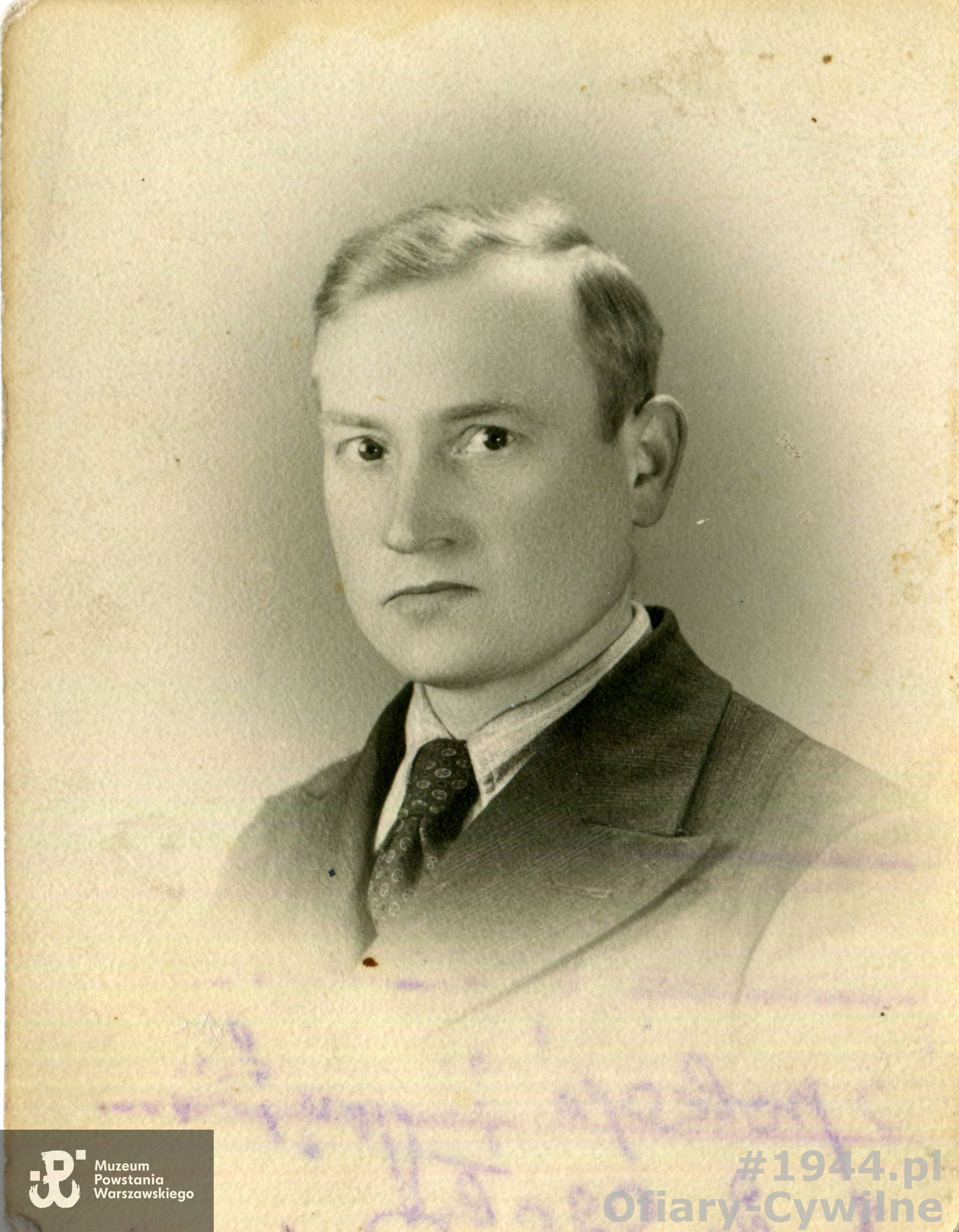 Stanisław Sadowski (1905-1944), zdjęcie udostępnił pan Sławomir Sadowski