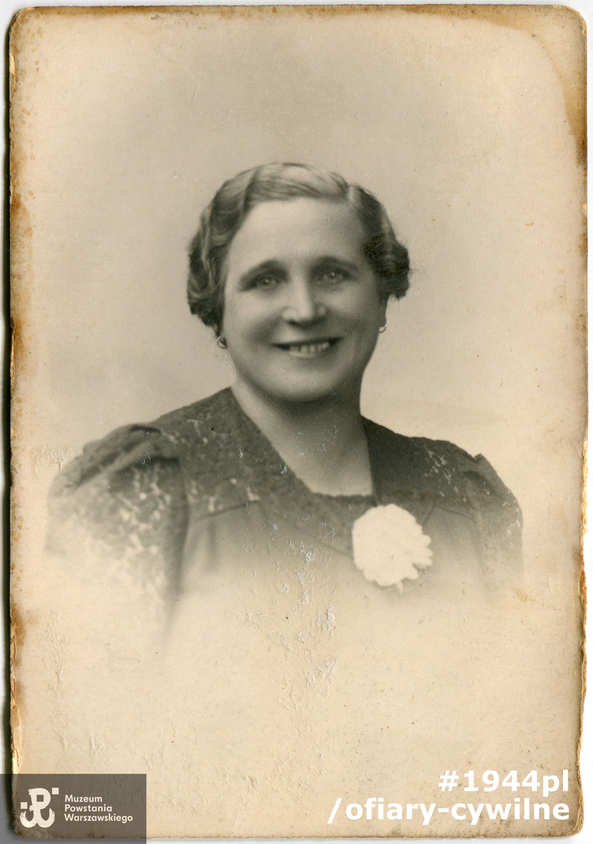 Wanda Rekwart (1889-1944), fotografia ze zbiorów Muzeum Powstania Warszawskiego nr akcesji P/9258