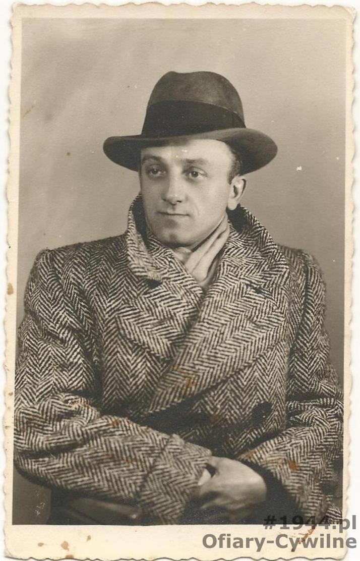 Stefan Cichocki (1914-1944), zdjęcie ze zbiorów syna pana Andrzeja Cichockiego, udostępnione przez panią Hannę Grabowską