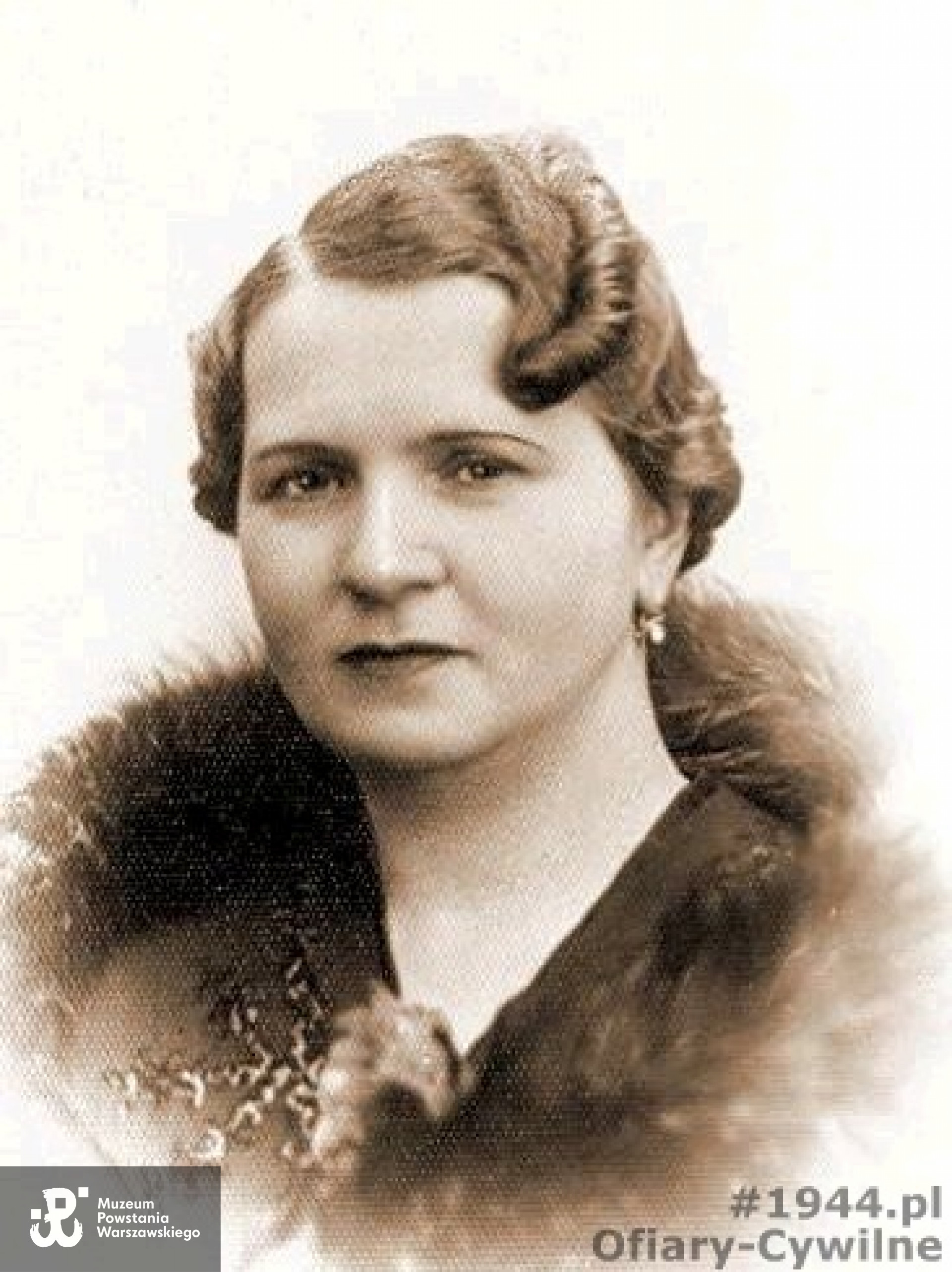 Janina Wrońska z domu Sechawowska (1891-1944), zdjęcie udostępnił Pan Piotr Wroński 