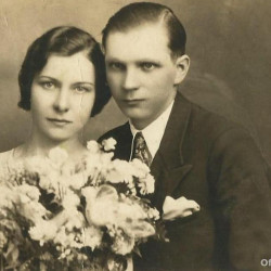 Franciszek Rekuć wraz z żoną Felicją, zdjęcie udostępnił syn Pan Zygmunt Rekuć