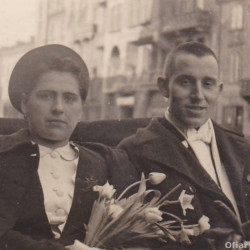Kazimierz Jaroszewski wraz z żoną, zdjęcie udostępniła pani Monika Szczepaniak