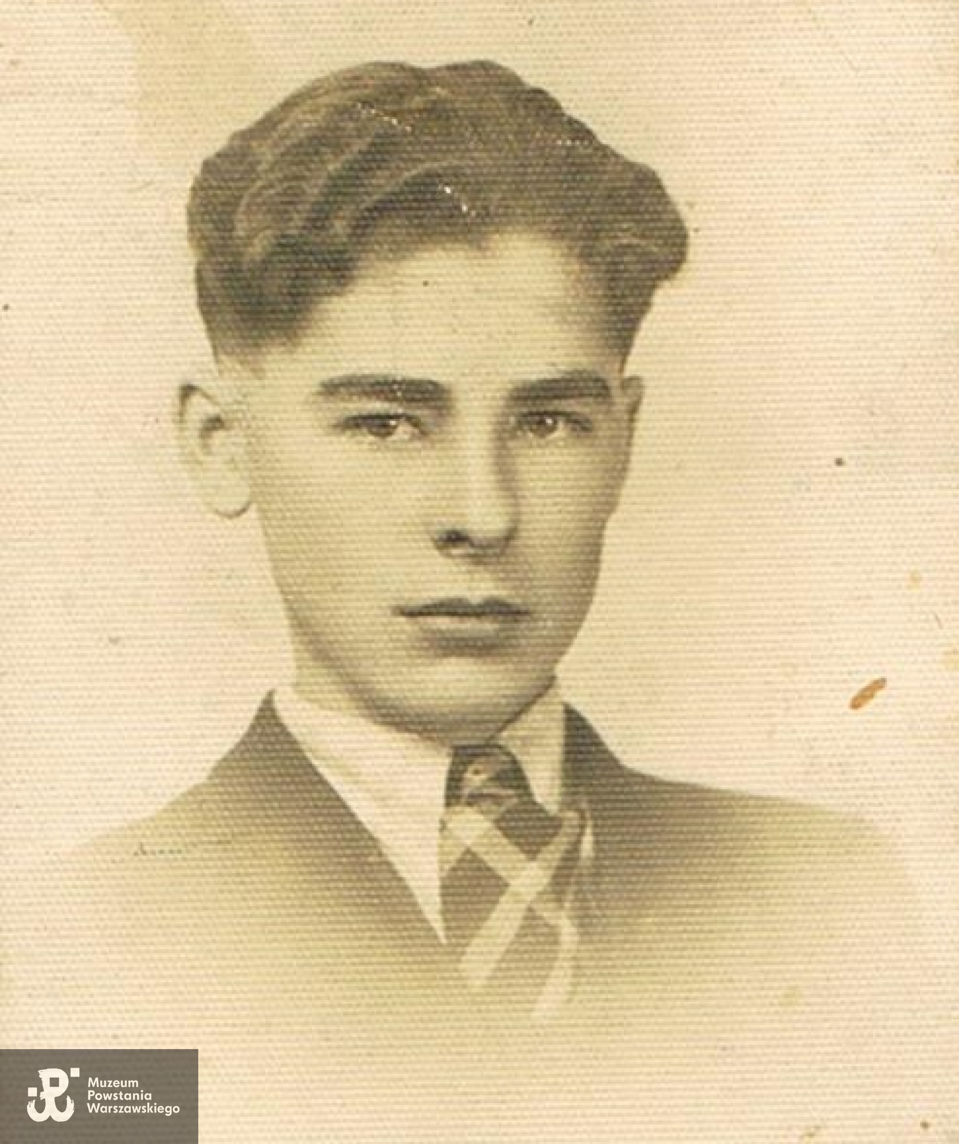 Tadeusz Stańczuk w wieku 14 lat, fotografię udostępniła Pani Anna Zadrożna