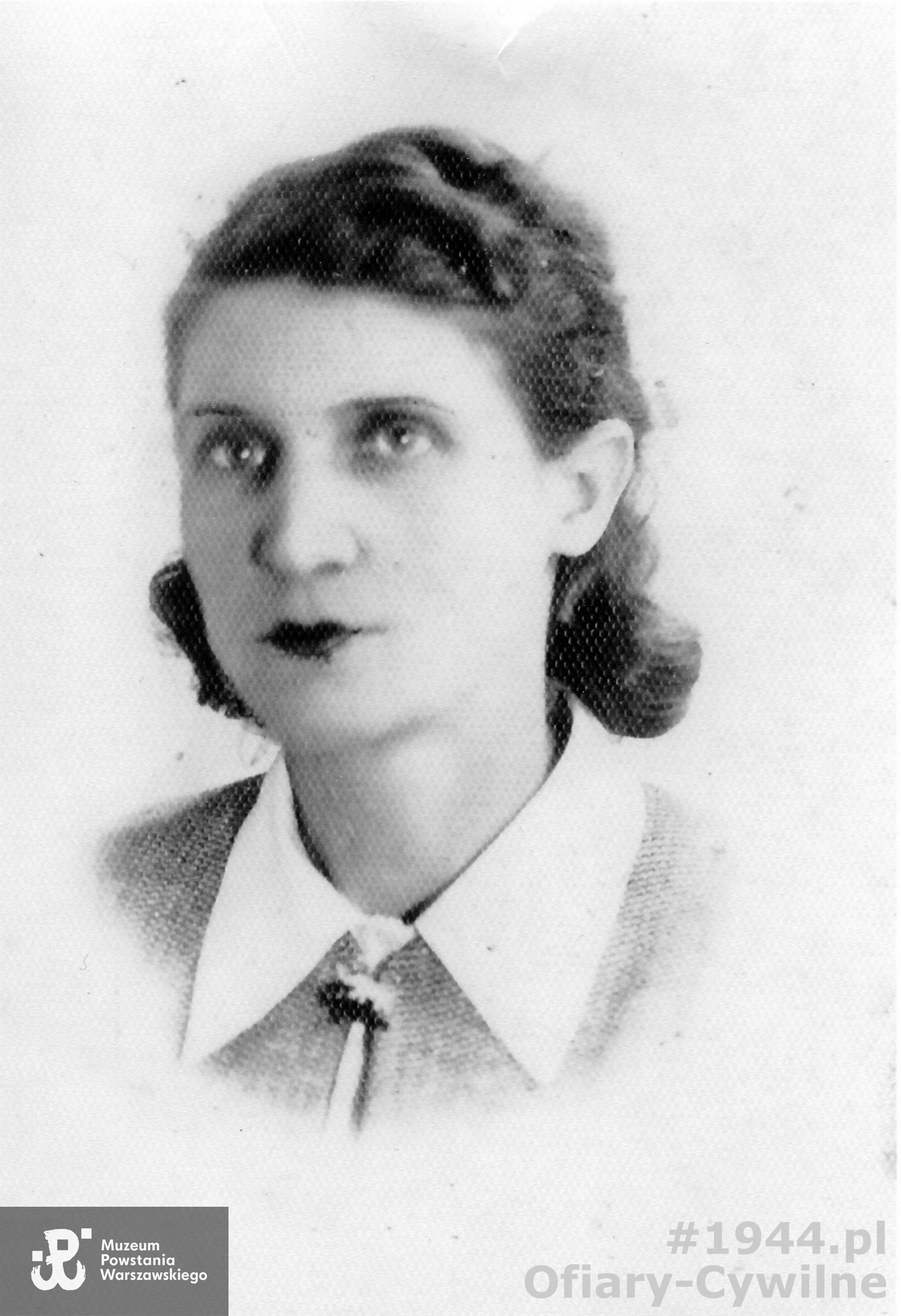 Janina Paskudzka (1896-1944), zdjęcie udostępnione przez syna p. Stefana Grodeckiego