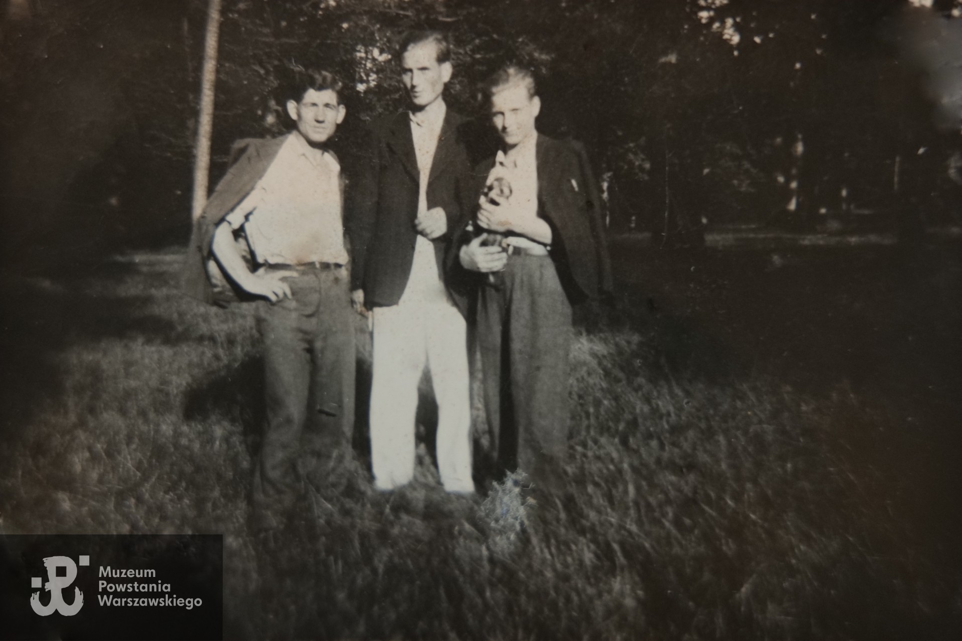 Bracia Popowscy; od lewej Jan, Edmund, Władysław, fotografię udostępniła p. Agafia Thekla Popowska