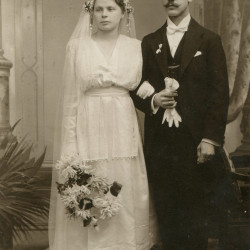 Zdjęcie ślubne wykonane ok. 1919 r., ze zbiorów pani Emili Wiediger