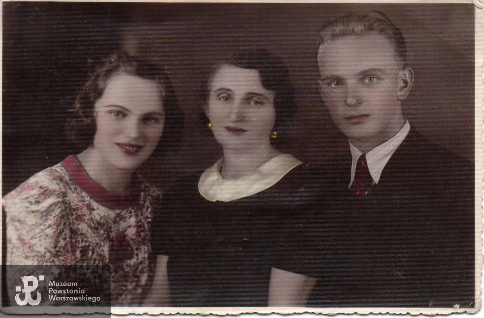 Od lewej; Jadwiga, Filomena i Henryk Przyłuscy, fotografię udostępniła Pani Joanna Frontczak