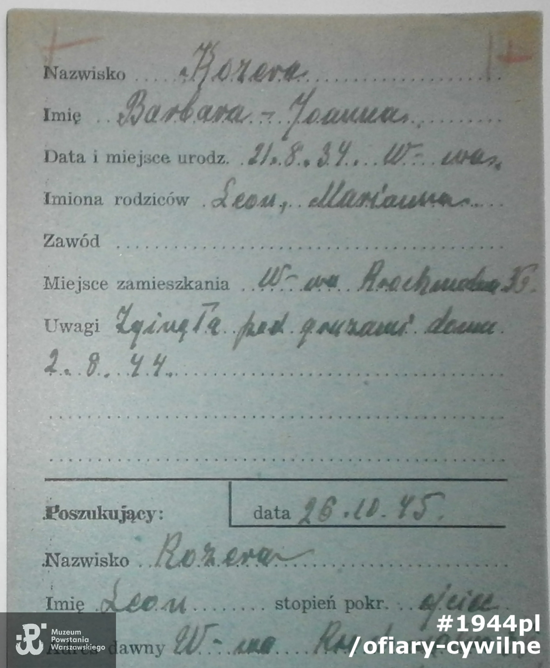 Zbiory Krajowego Biura Informacji i Poszukiwań PCK