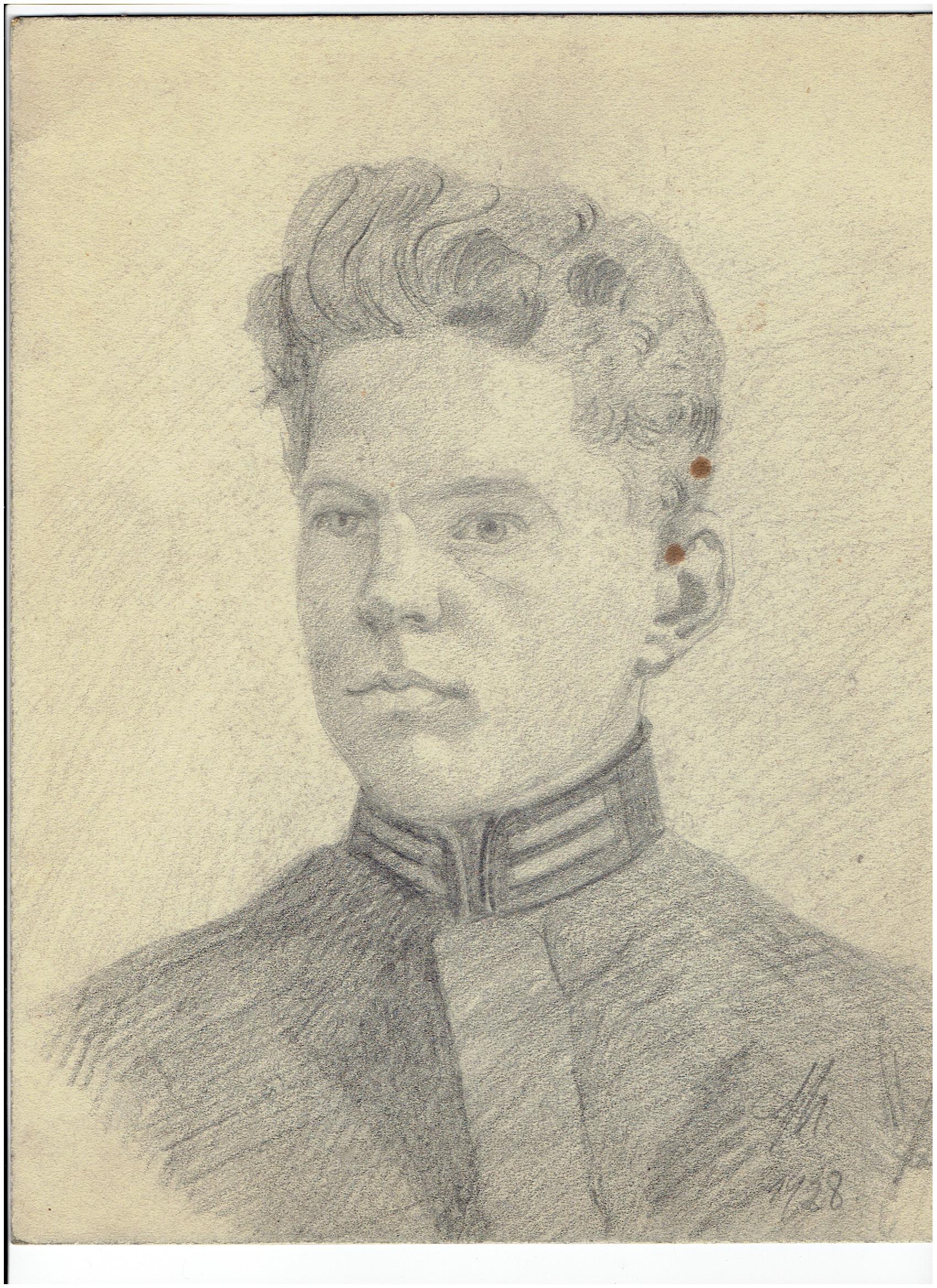 Autoportret Jana Szmigielskiego, udostępniony przez Panią Maria Pędziwiatr