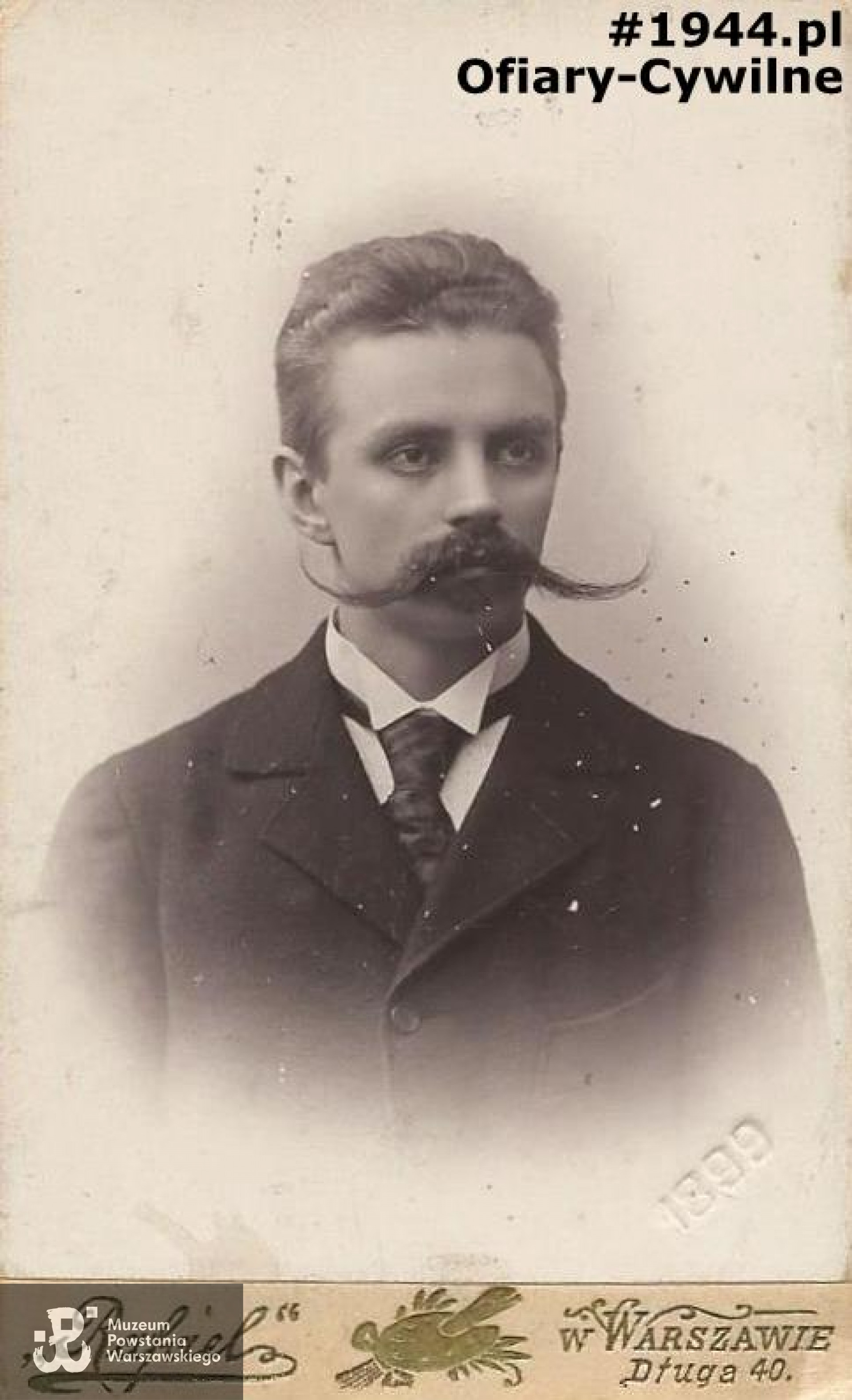 Józef Habrowski w wieku ok. 28 lat, ze zbiorów rodzinnych pani Jolanty Habrowskiej