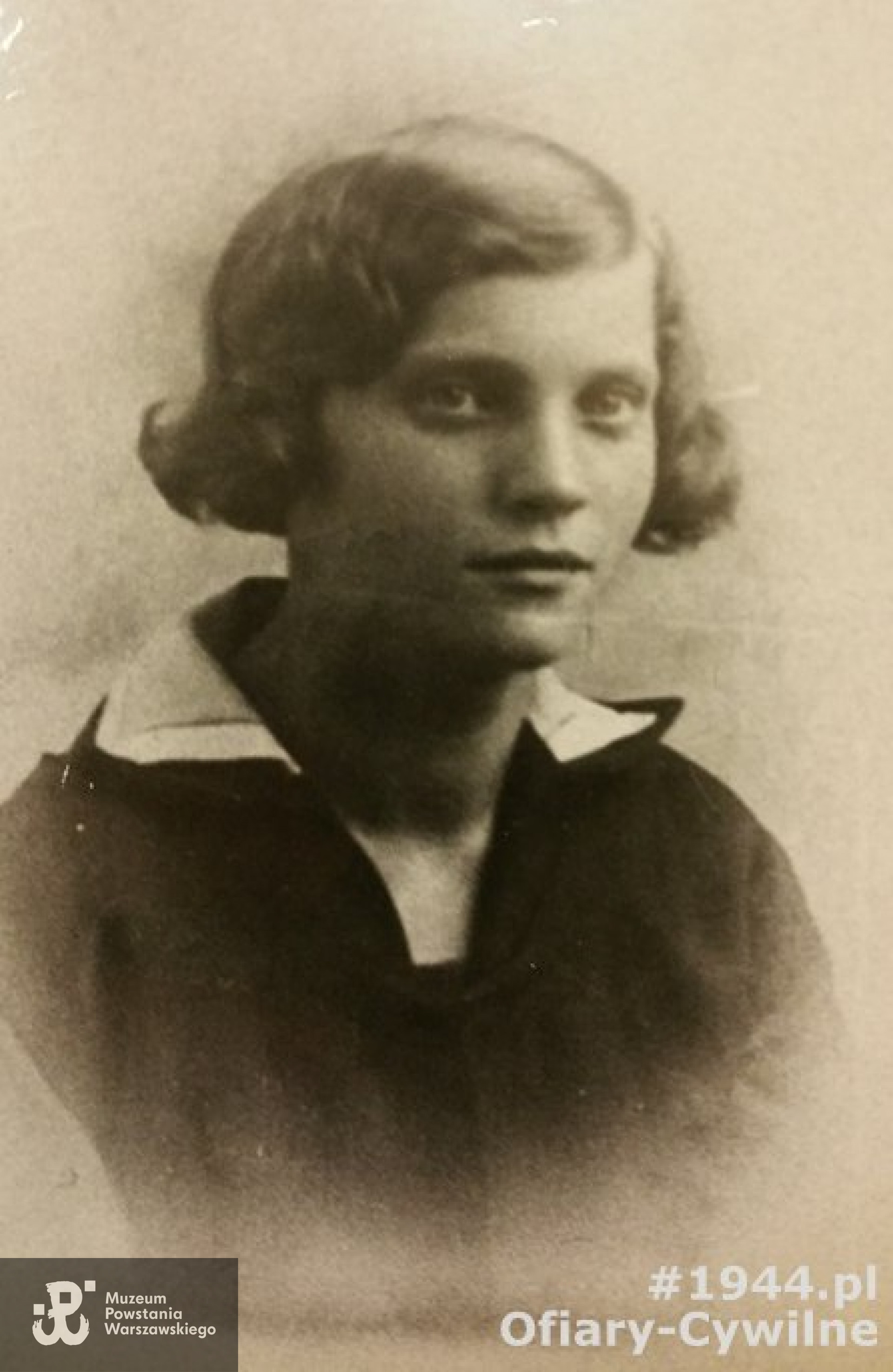 Eugenia Badalska z domu Stolar, zdjęcie z lat młodzieńczych udostępnione przez p. Bogumiłę Berezowską