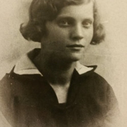 Eugenia Badalska z domu Stolar, zdjęcie z lat młodzieńczych udostępnione przez p. Bogumiłę Berezowską