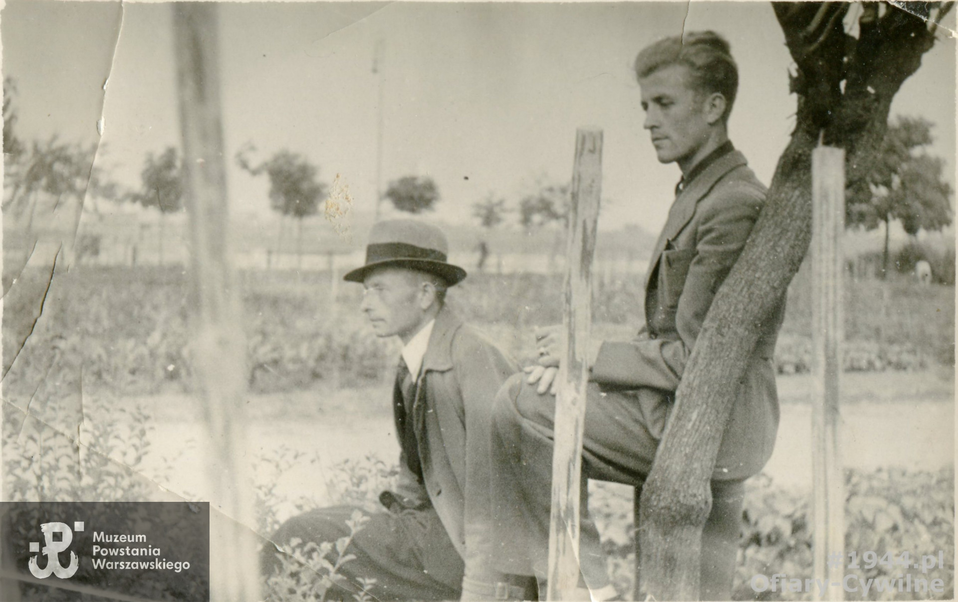 Teofil wraz z bratem Kazimierzem, zdjęcie udostępnił Pan Jerzy Osiński