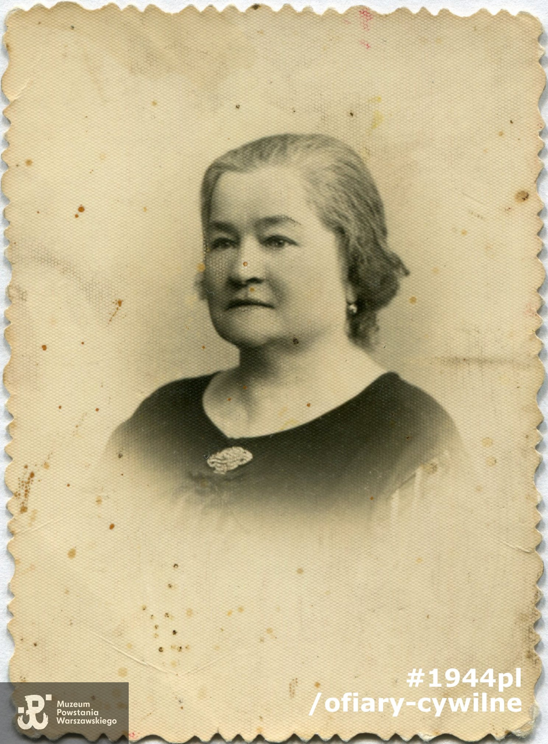 Marianna Skrzyńska, fotografia wykonana w Warszawie  przed 1939 r. udostępnił Pan Henryk Skrzyński