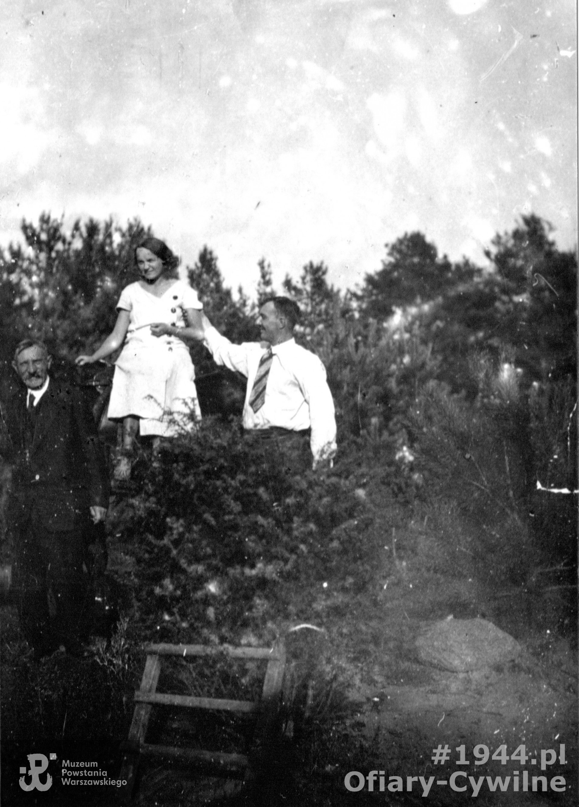 Hipolit Czarnecki z synem i synową