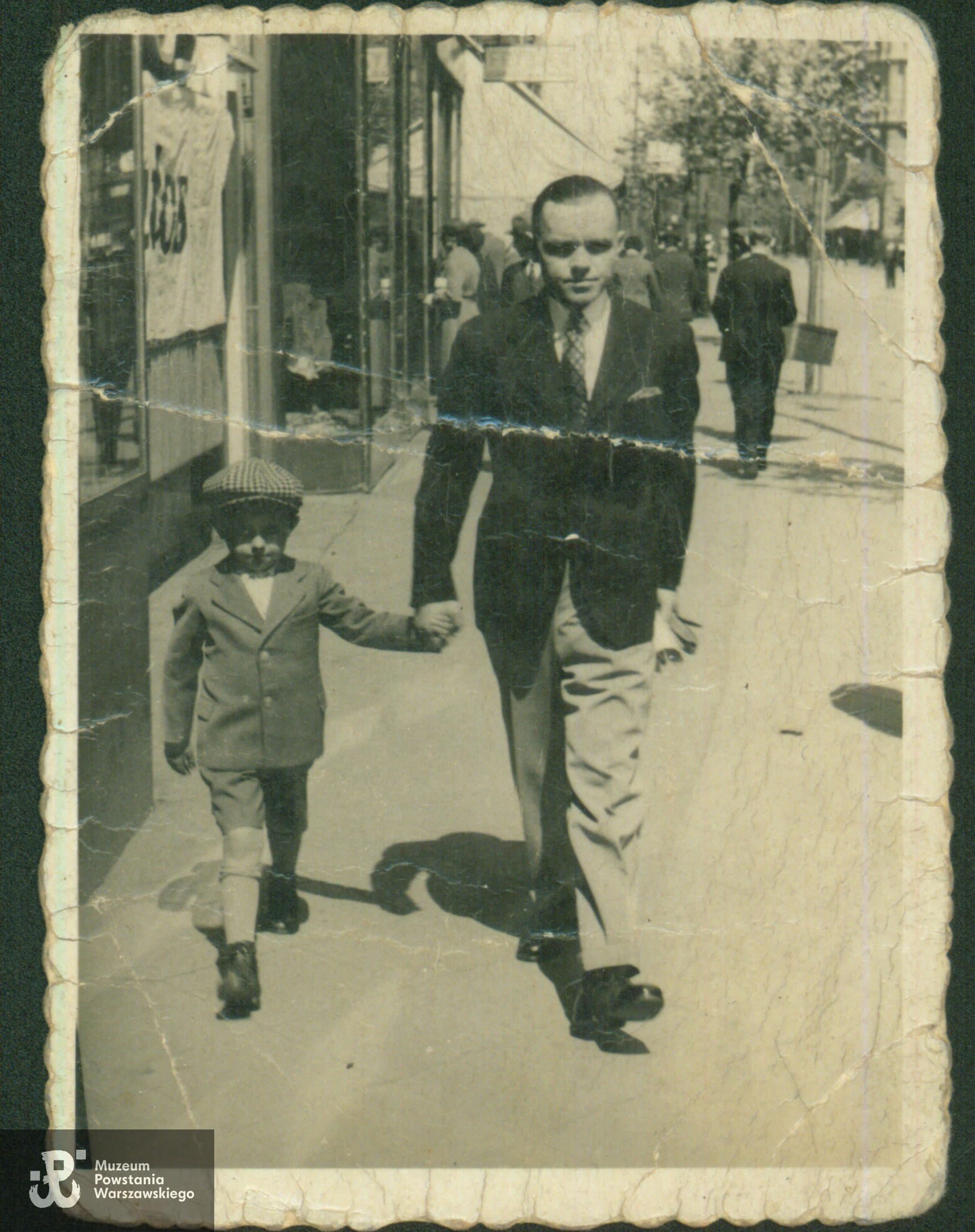 Stanisław Durawa z synem Henrykiem, fotografię udostępniła Pani Henryka Durawa