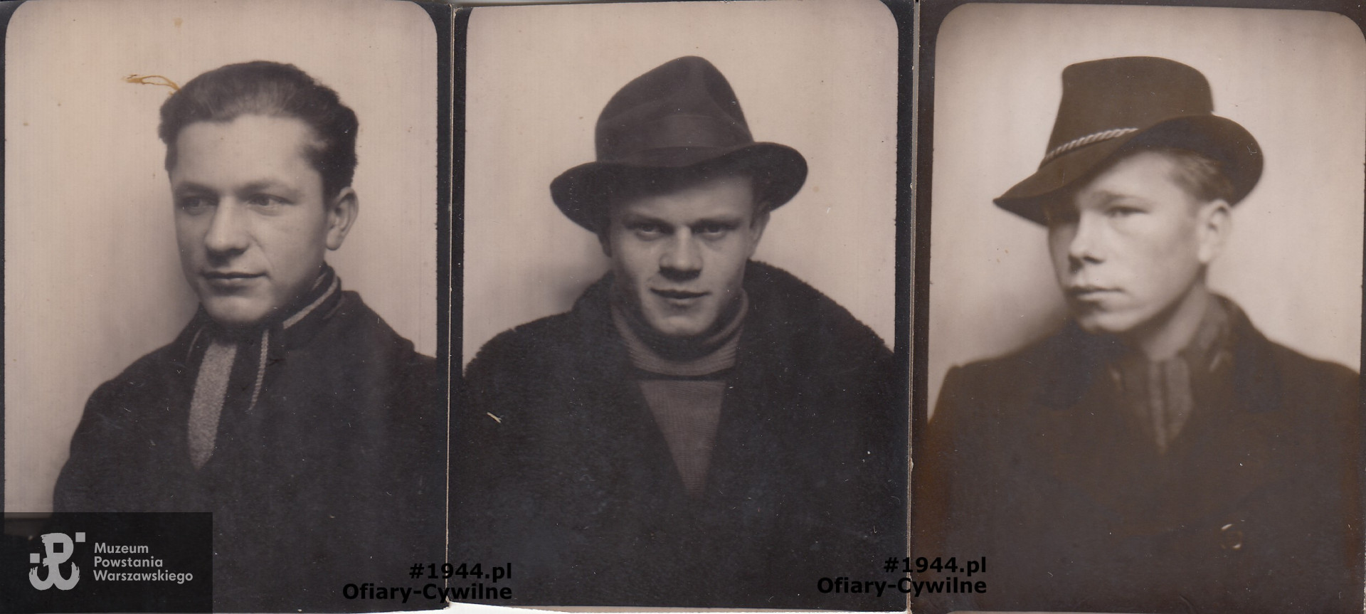 Tadeusz w środku wraz z kolegami NN, zdjęcie ze zbiorów pani Claudii Katarzyny Rell-Deseive