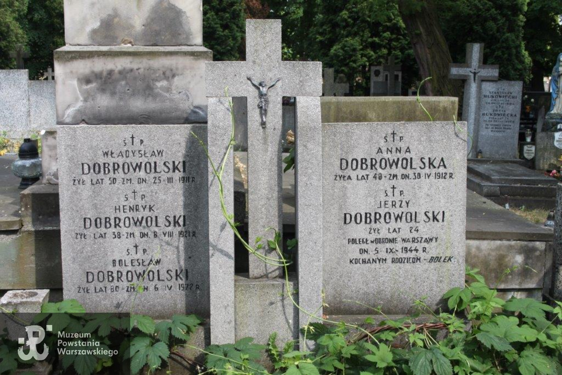 Grób rodziny Dobrowolskich na Cmentarzu Bródnowski.